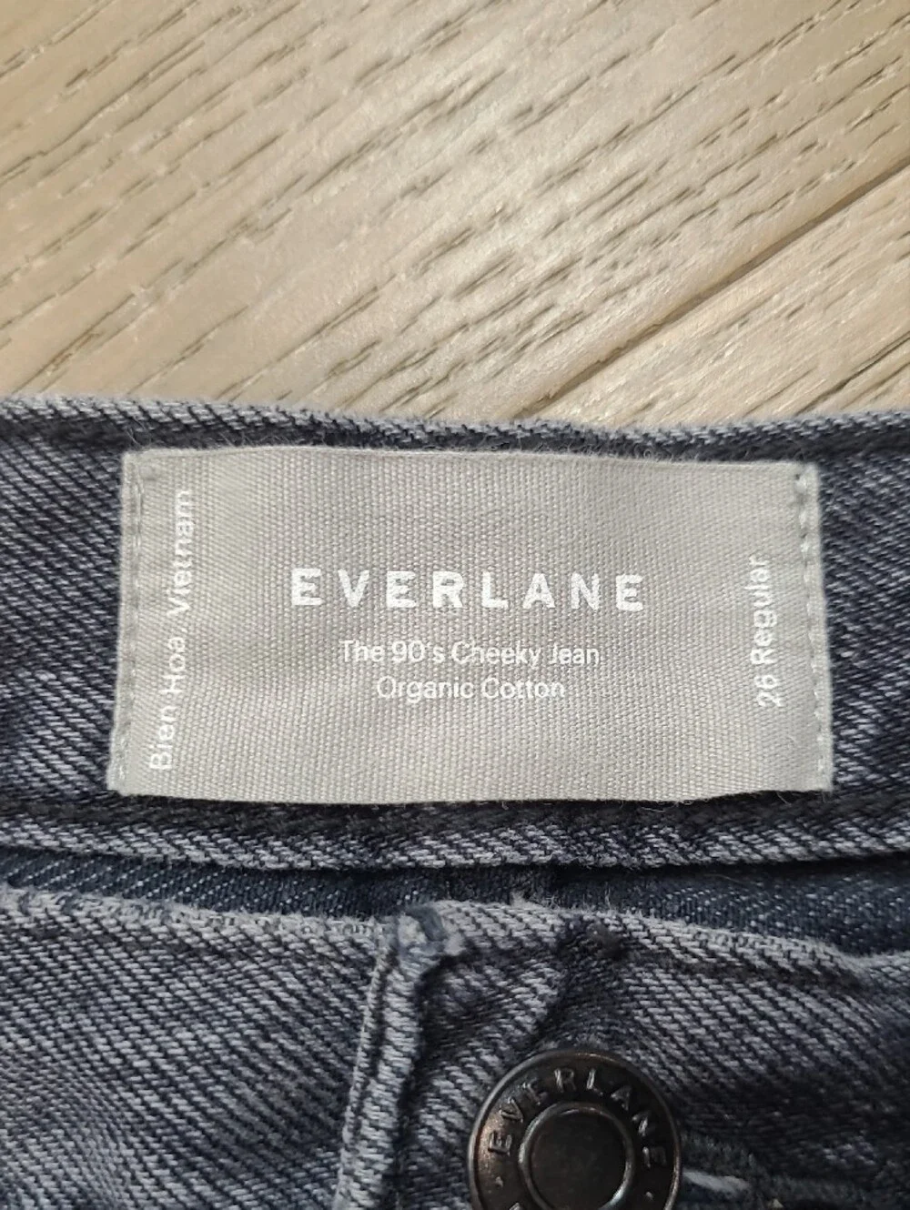 Everlane Jeans Women's sz 26R 90's Cheeky Jean High Rise Black Denim Jeans